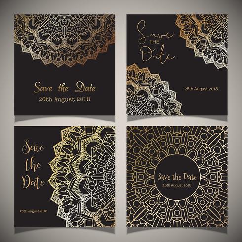 Luxury save the date designs  vector