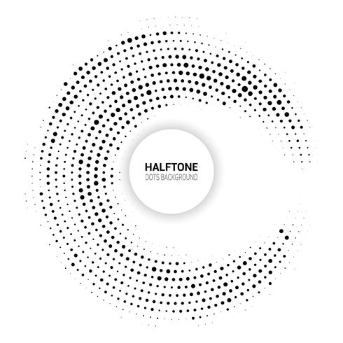 Halftone dots background vector