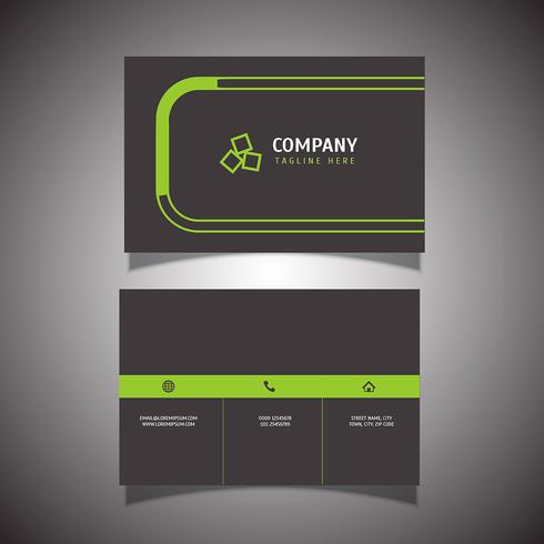 Modern business card design vector