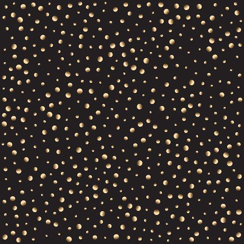 Gold polka dot pattern background  vector