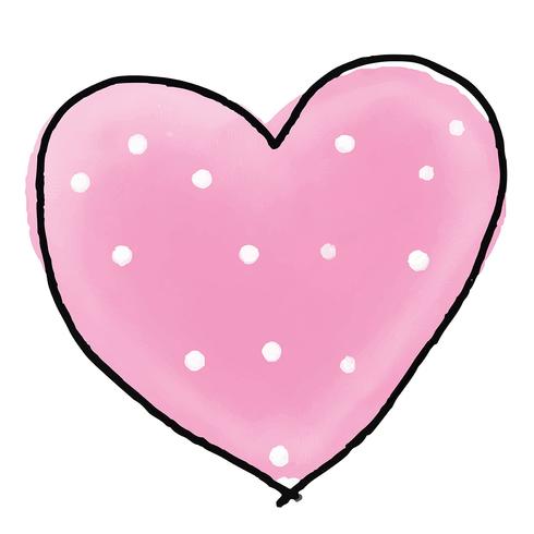 Watercolour heart for Valentine's Day vector