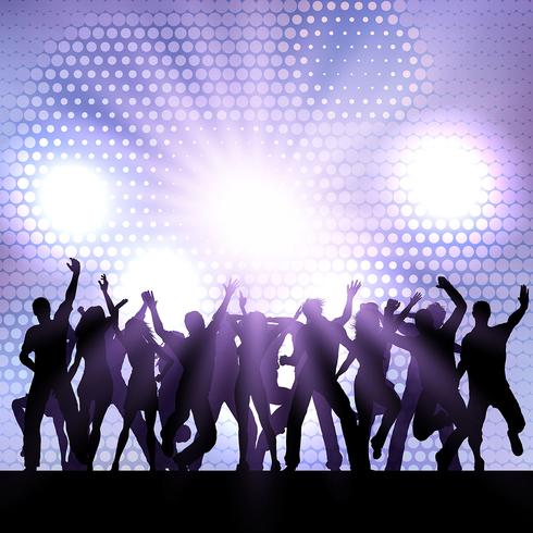 Party crowd background  vector