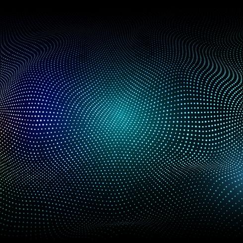 Abstract background with glowing dots vector