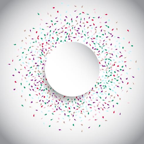 Confetti circle  vector