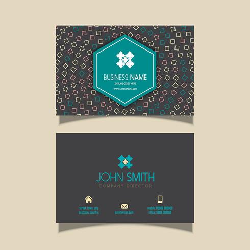 Modern business card design  vector