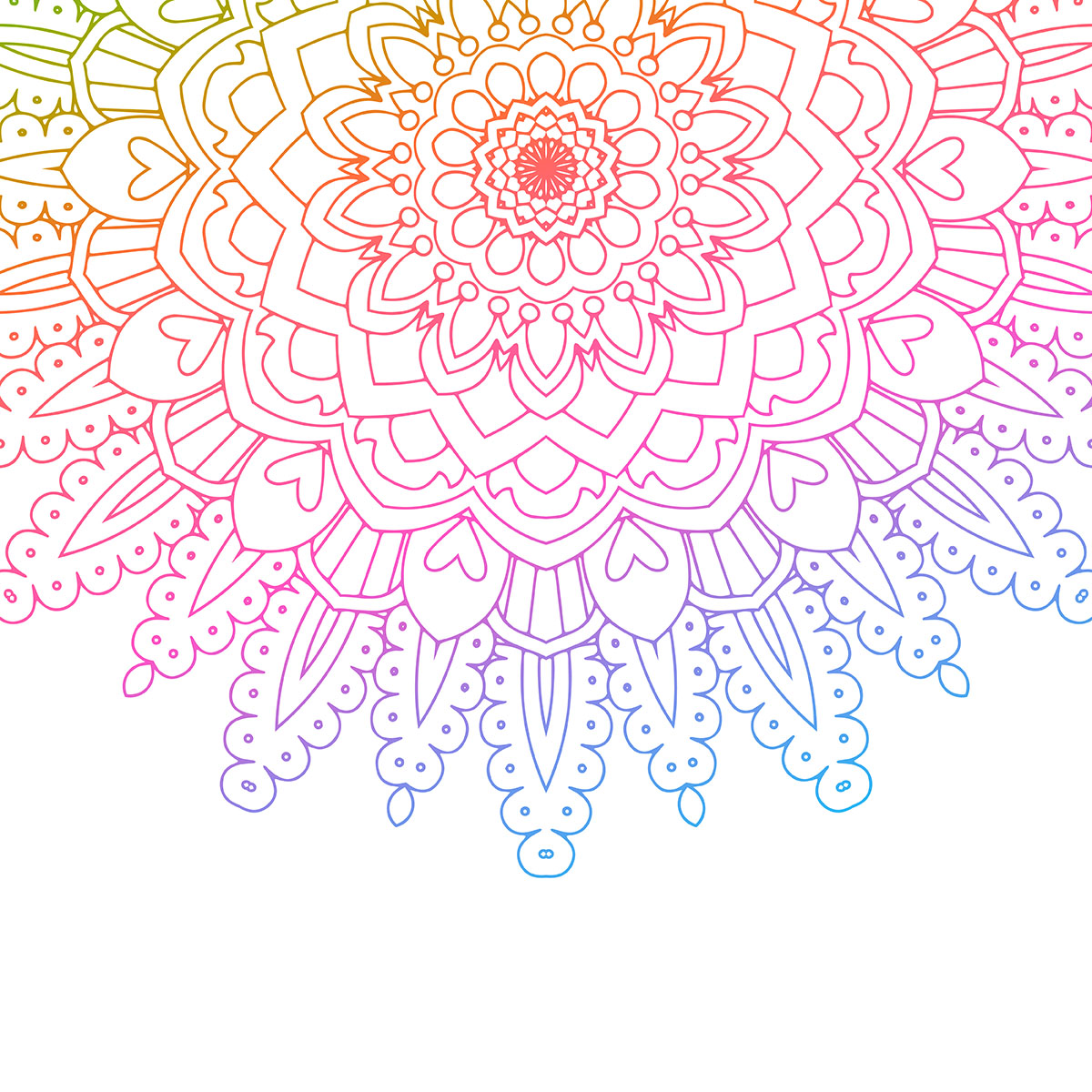 Download Rainbow coloured mandala background - Download Free ...