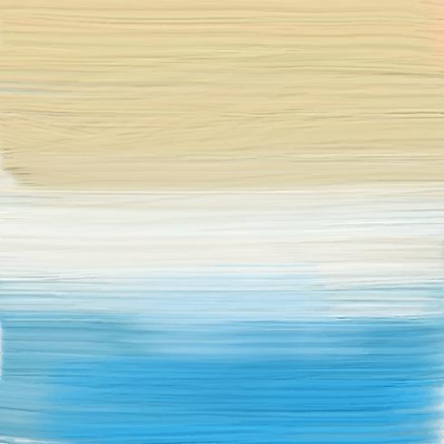 Painted abstract beach landscape  vector