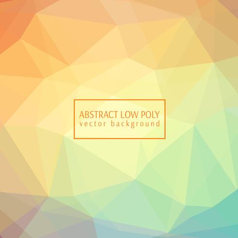 Pastel low poly design vector