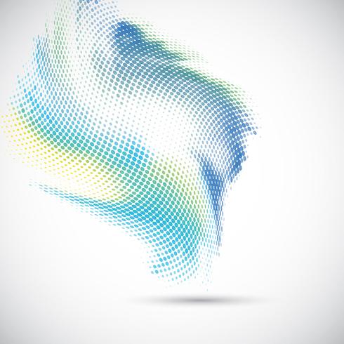 Abstract halftone dots design vector