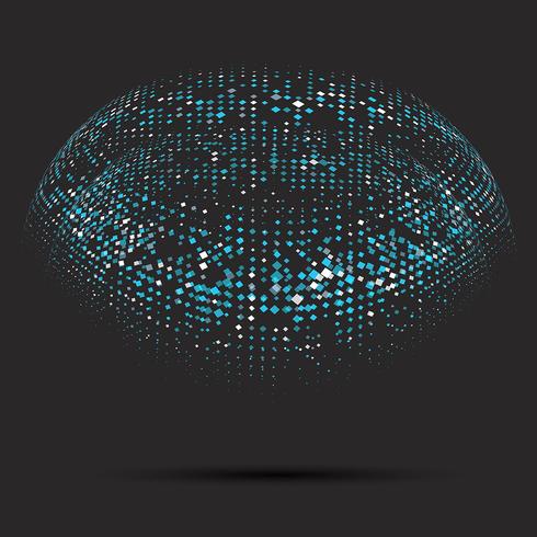 Abstract spheres background vector