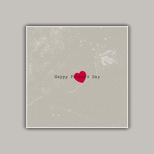 Vintage Father's day card  vector