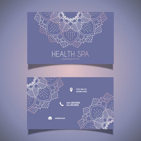 Decorative business card design  vector