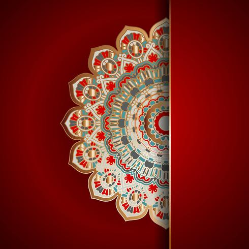 Luxury mandala background vector