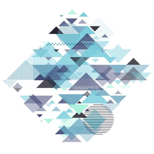 Abstract geometric design vector