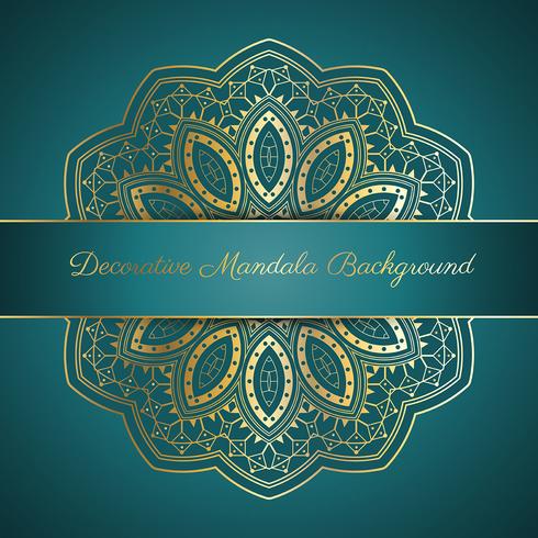 Decorative mandala background vector