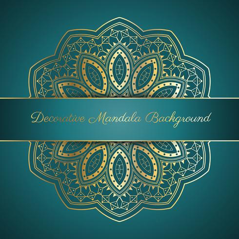 Decorative mandala background vector