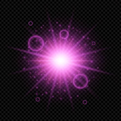 Starburst on dark background  vector