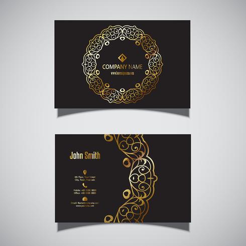 Elegant business card design vector