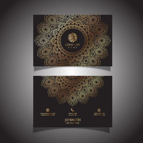 Elegant business card vector