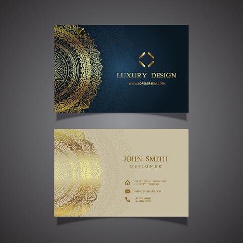 Elegant business card design vector