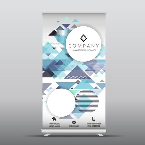 Business roll up banner  vector