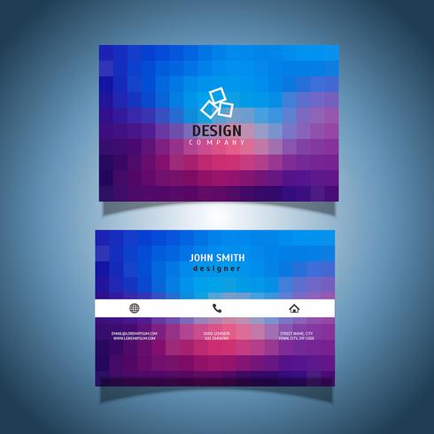 Pixel Design Business Card vector