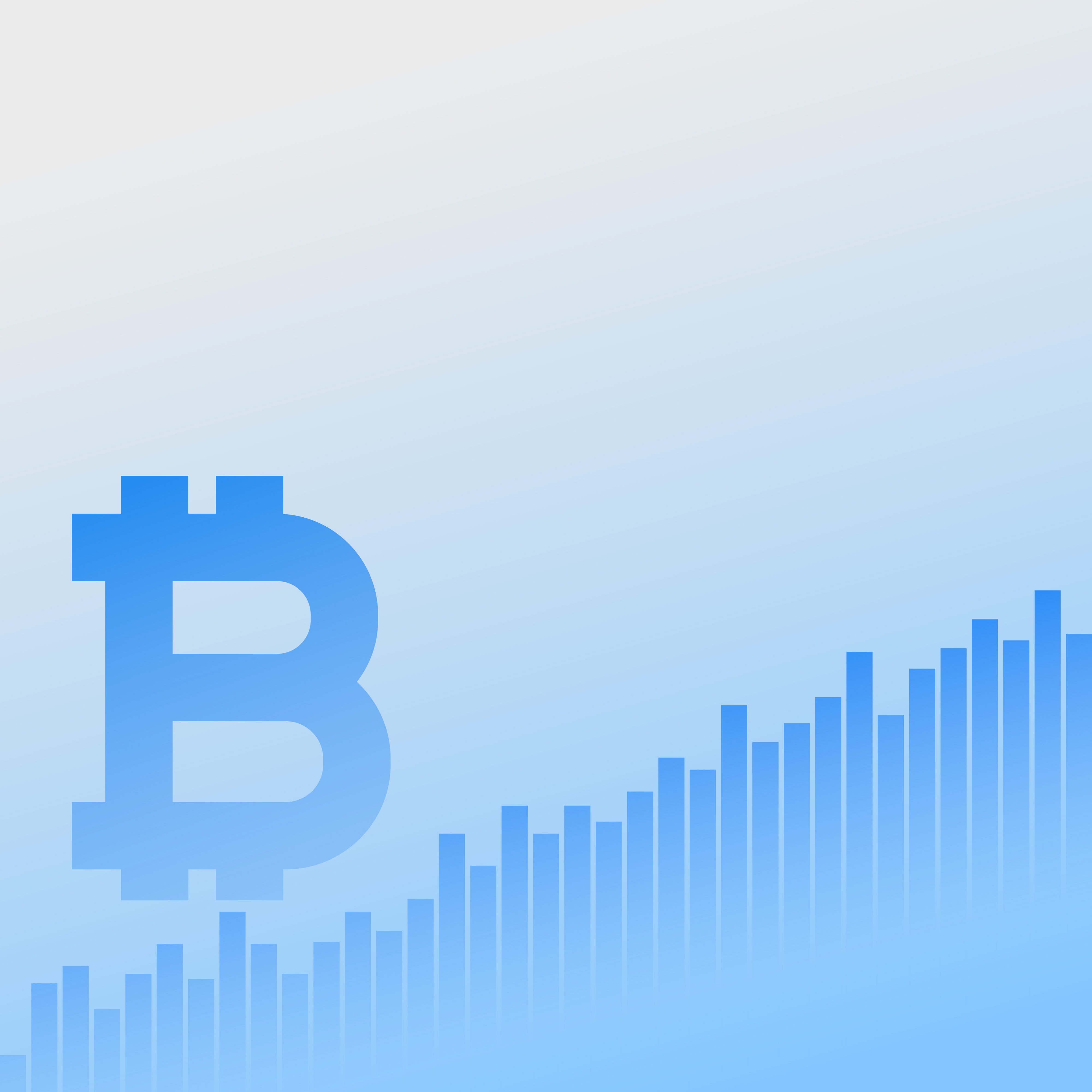 bitcoins growth chart vector business background ...