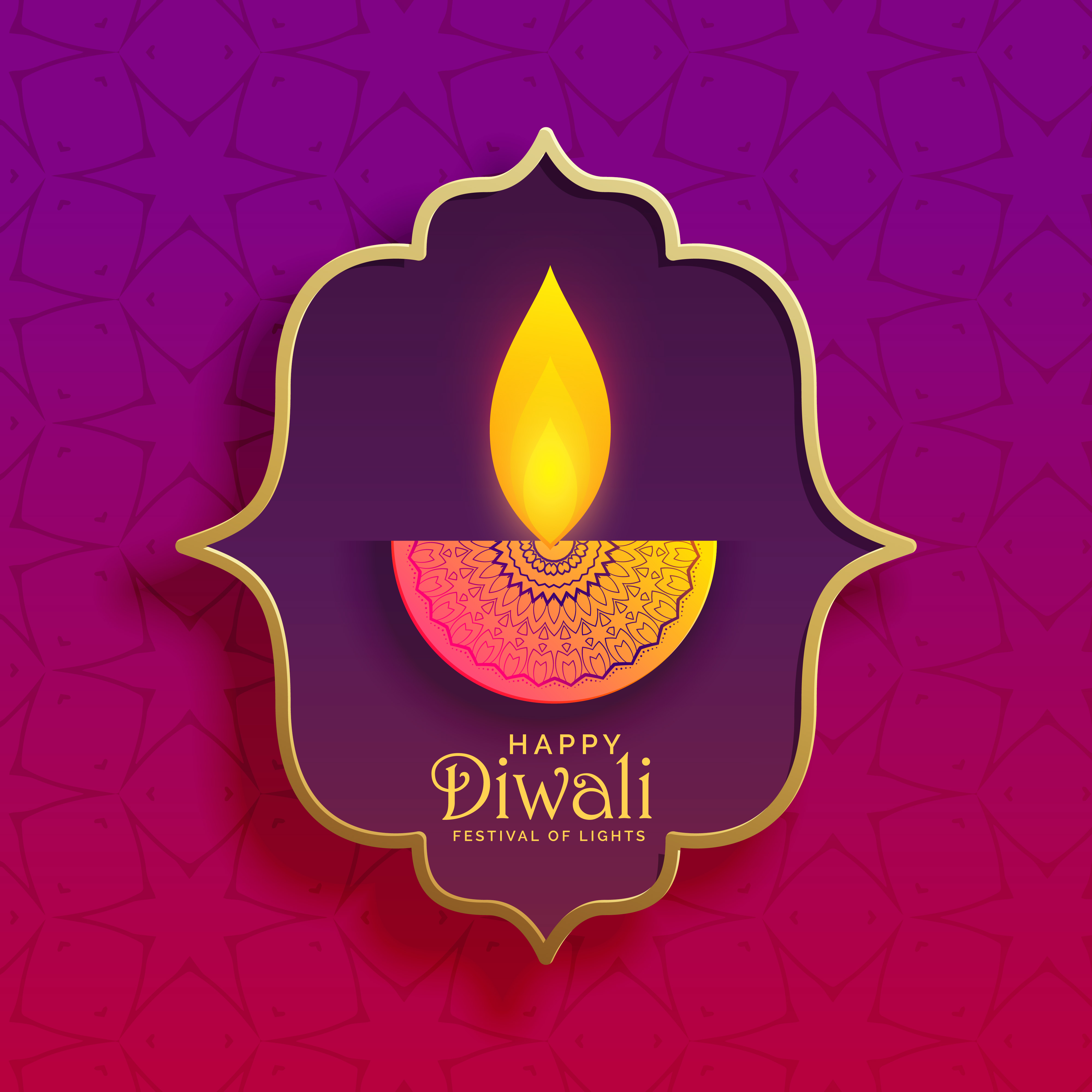 premium creative diwali diya vector background - Download ...