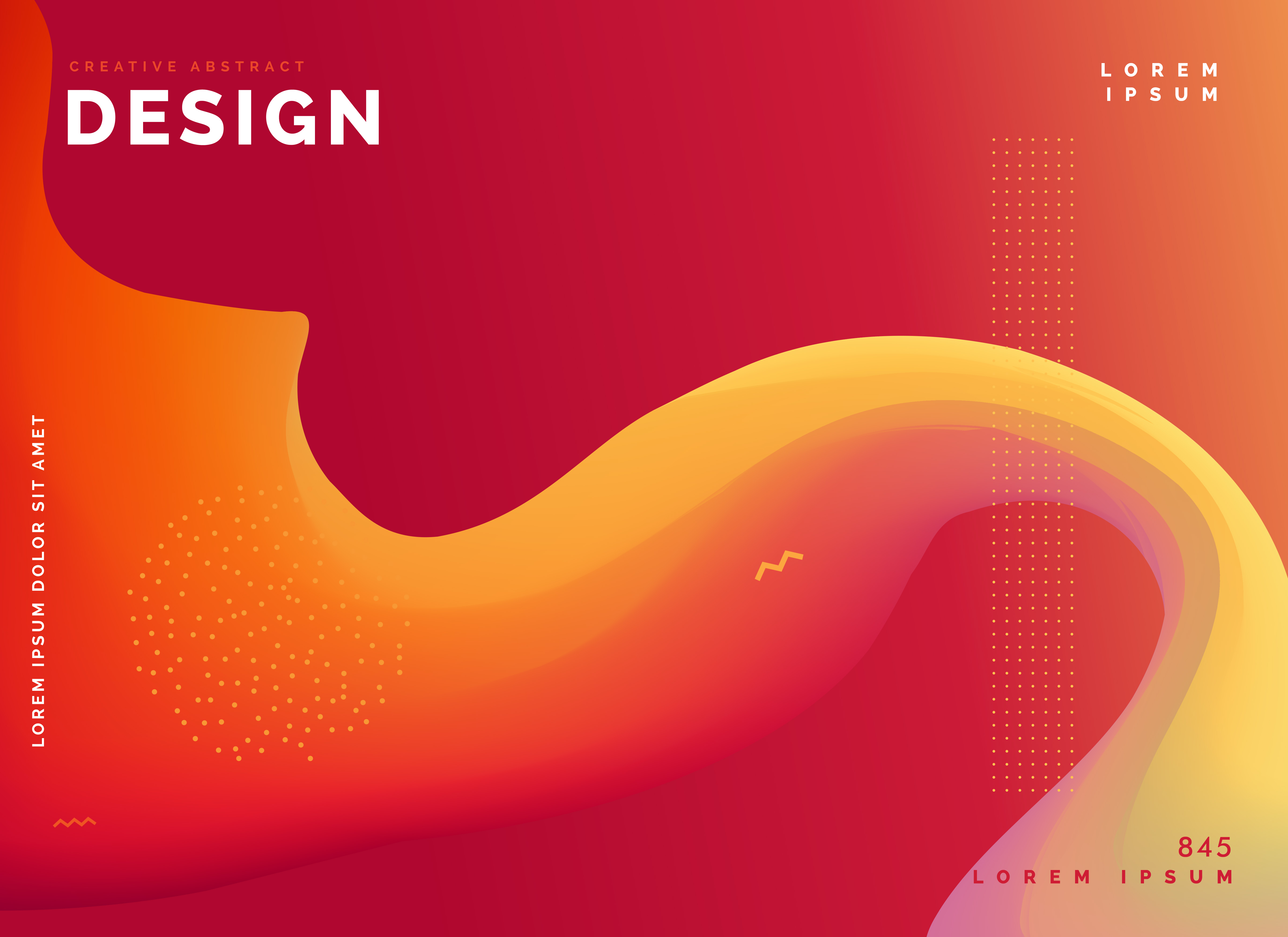 colorful wave template poster design background Download Free Vector