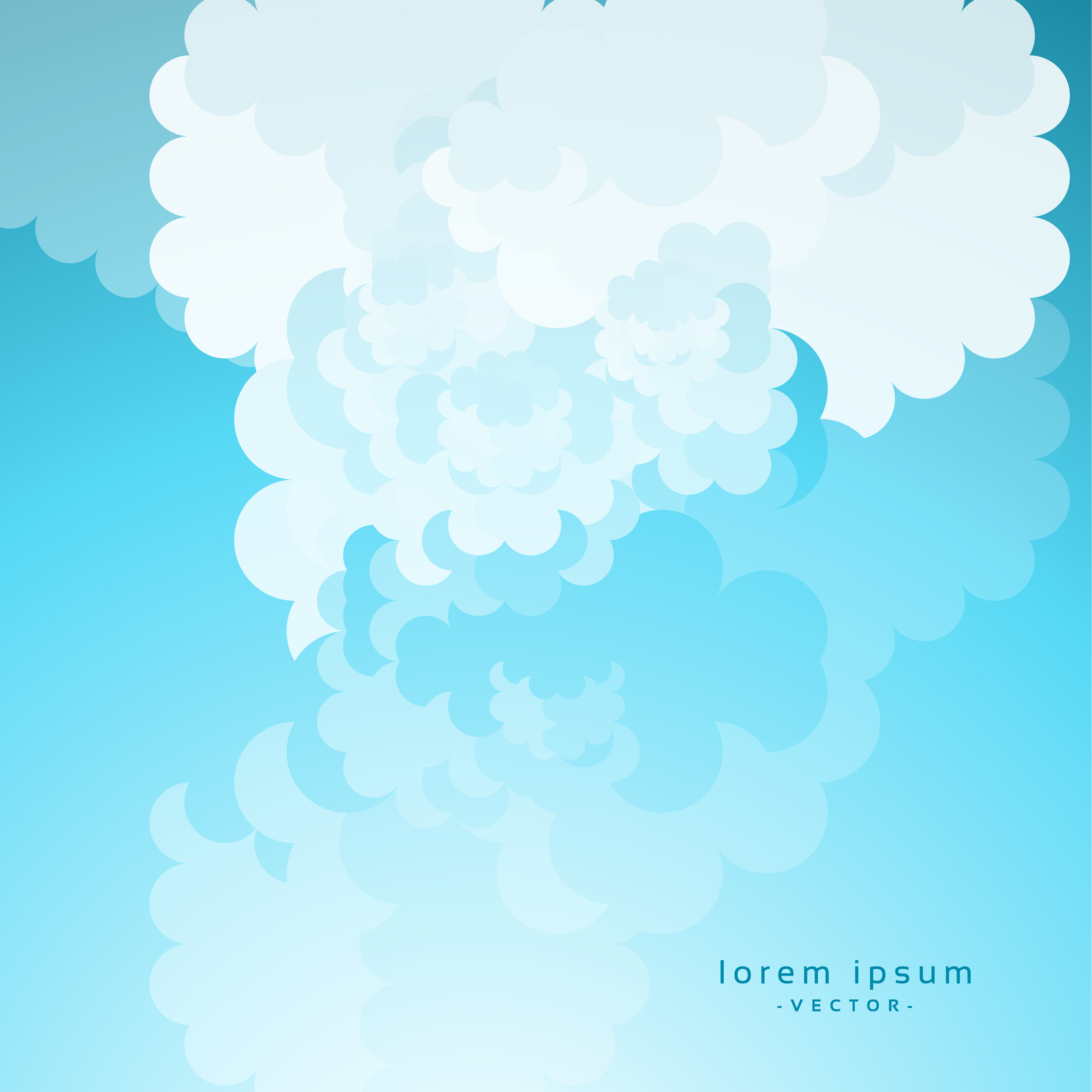 cartoon cloud on blue sky background Download Free Vector Art, Stock