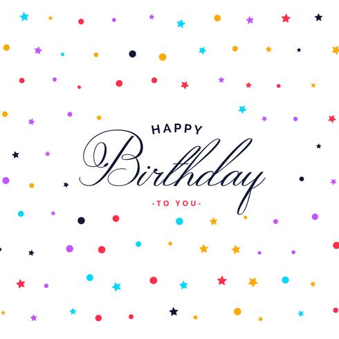 colorful happy birthday pattern background - Download Free ...