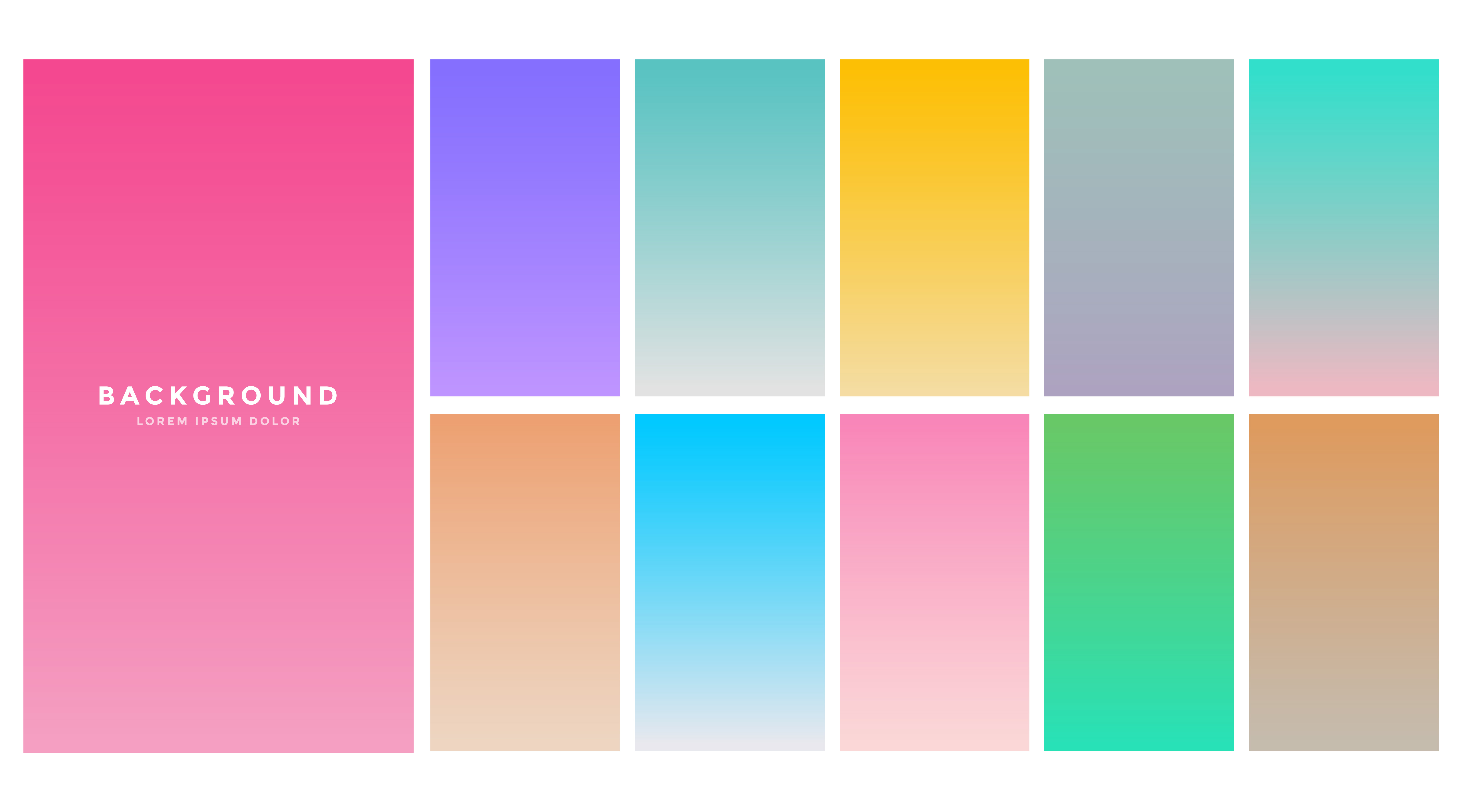 colorful soft gradients set for mobile app Download Free Vector Art