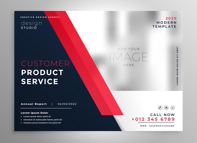 Modern Red Business Presentation Flyer Template Free Modern Red Business Presentation Flyer Template
