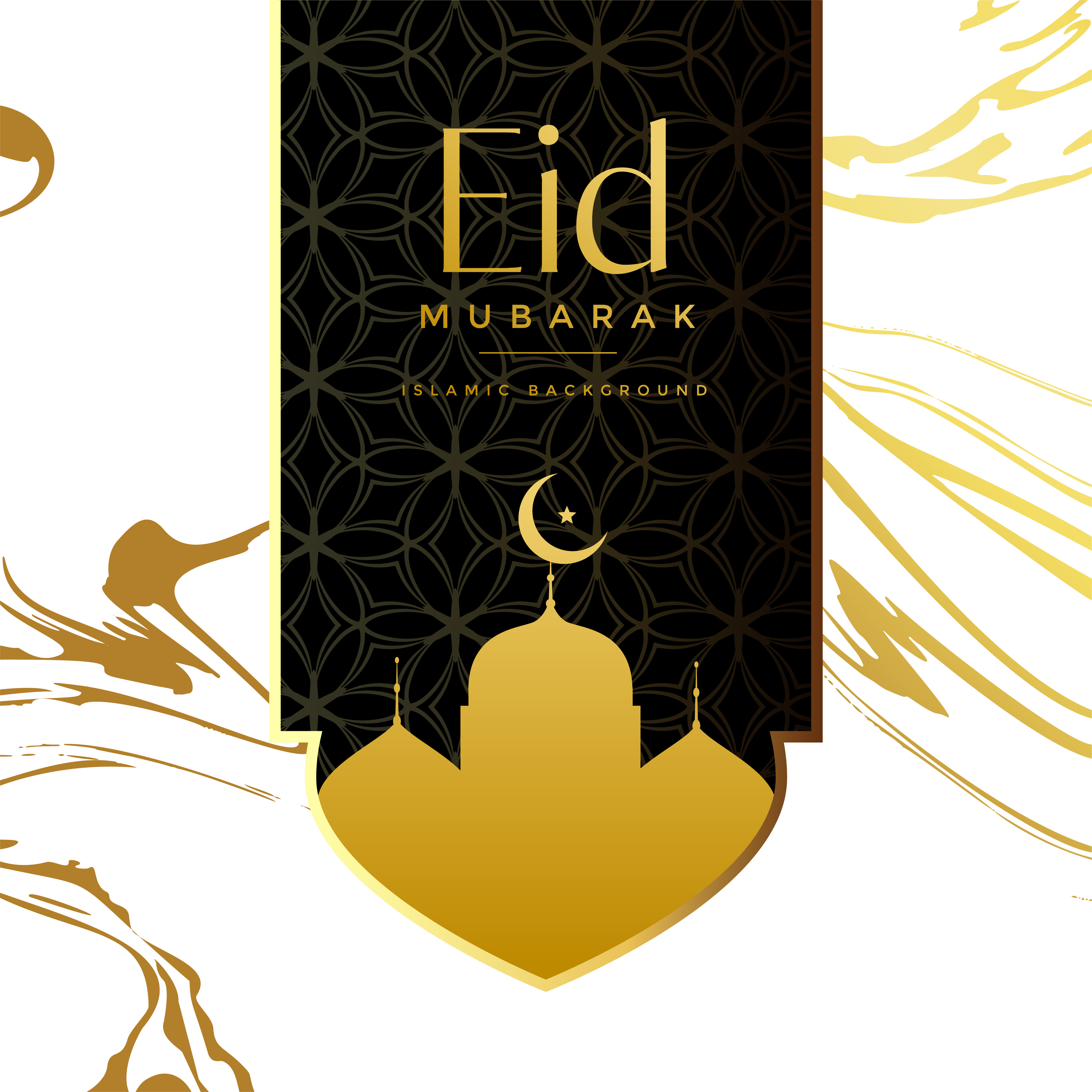 Eid mubarak creative greeting background design - Download 