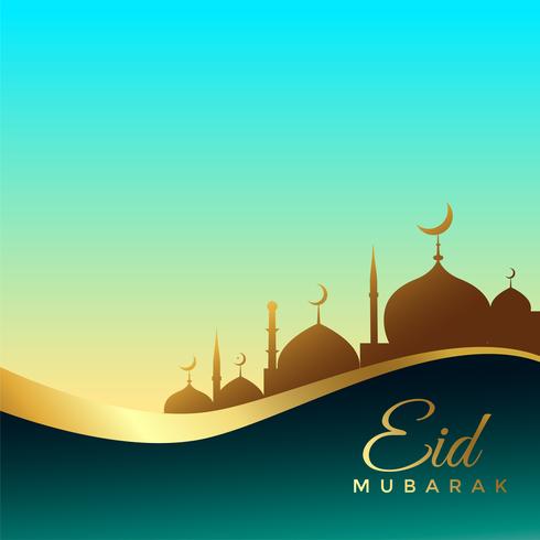 Beautiful eid mubarak background design - Download Free 