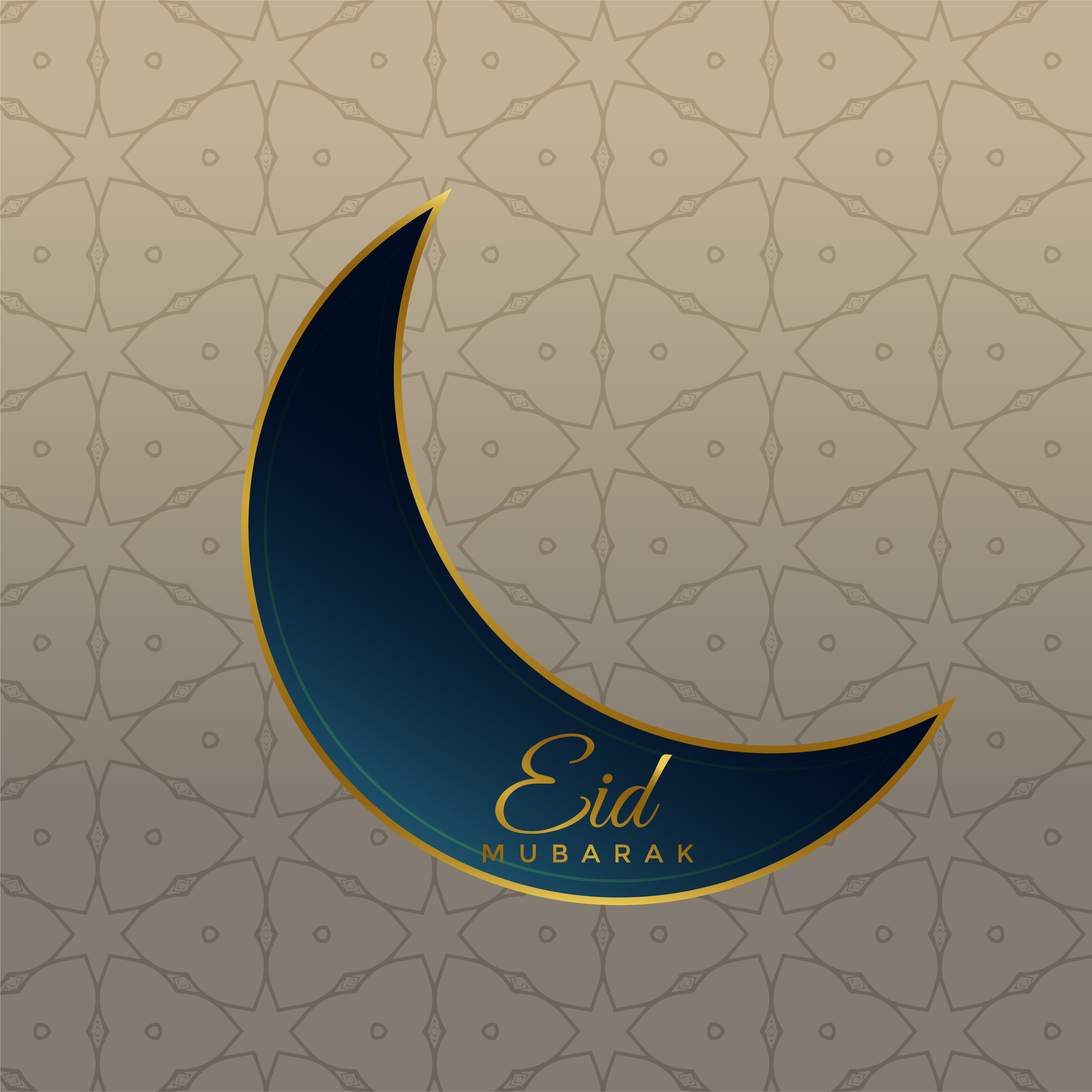 Eid festival moon design on islamic background - Download 