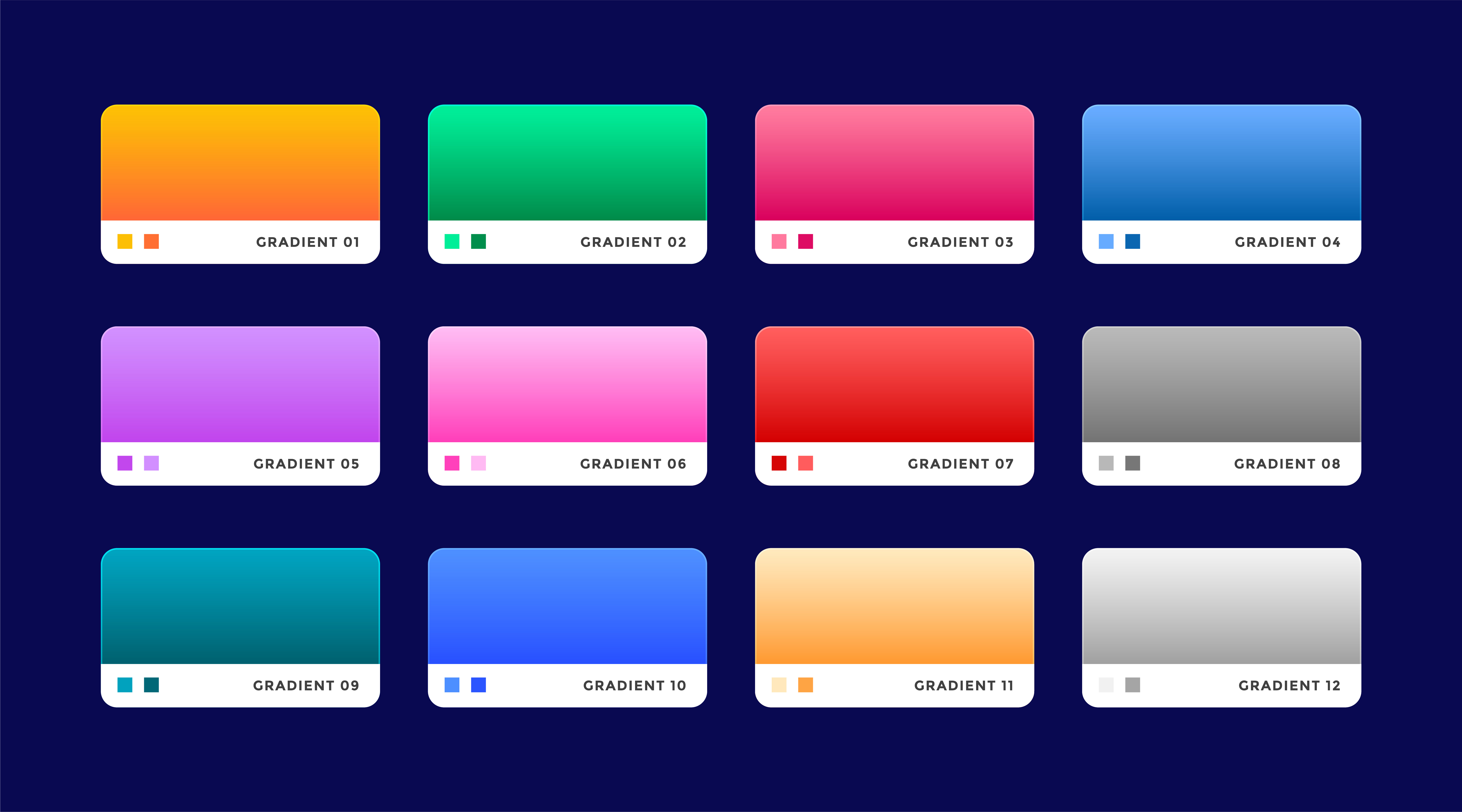 set of 12 web gradients set Download Free Vector Art, Stock Graphics