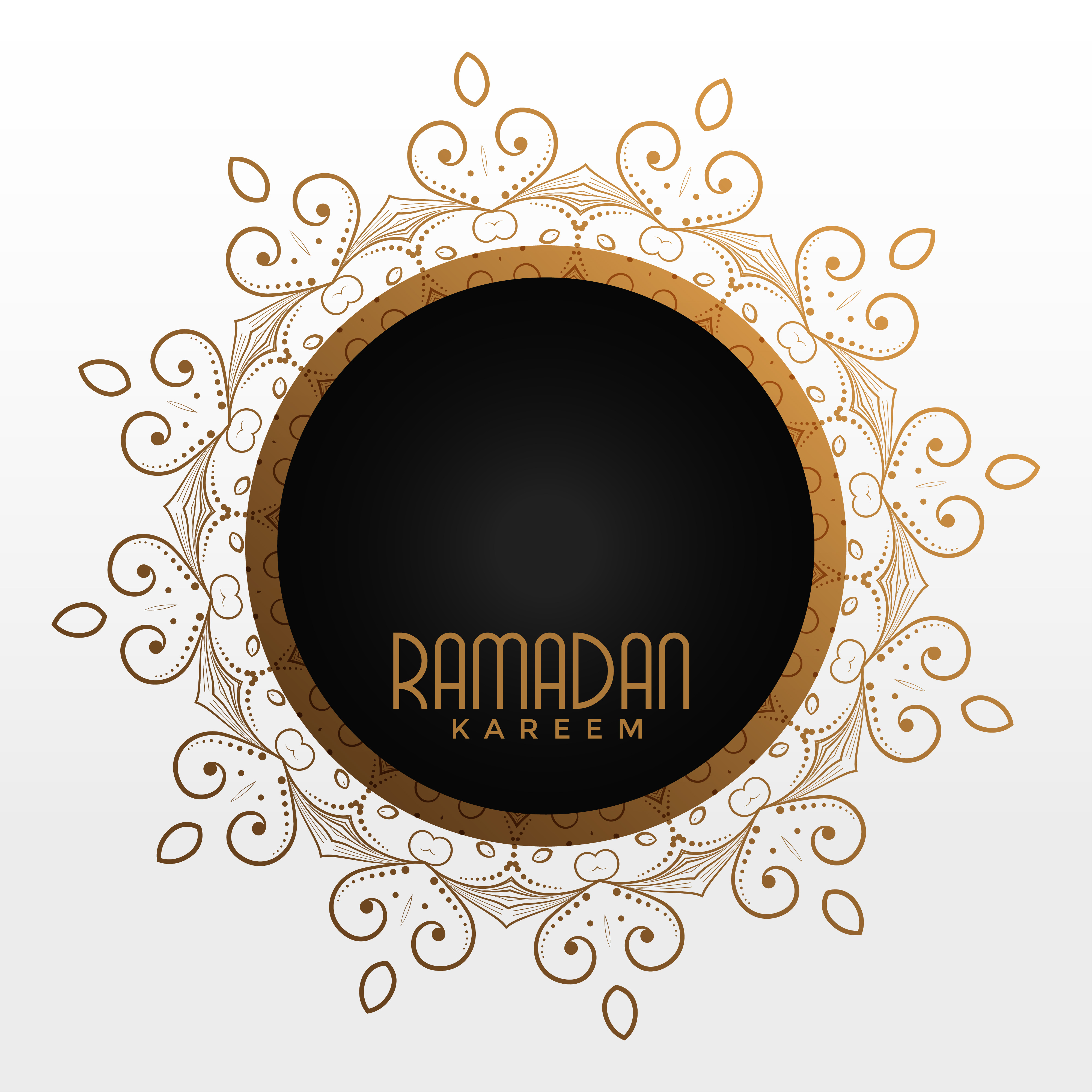 Ramadan kareem decorative frame with text space - Download 