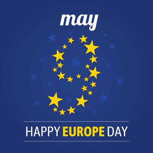 Europe Day Background vector
