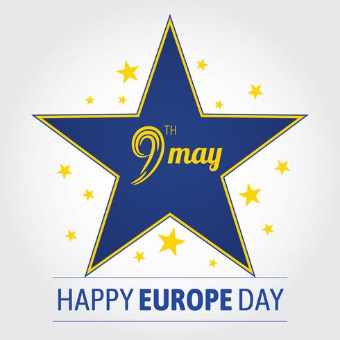 Europe Day Background vector