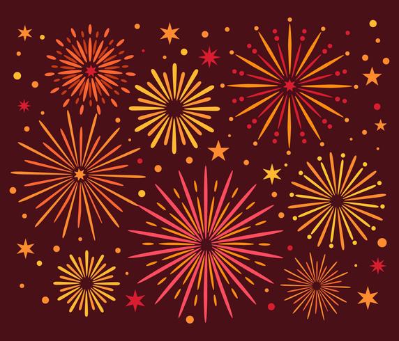 Colorful Fireworks Vector