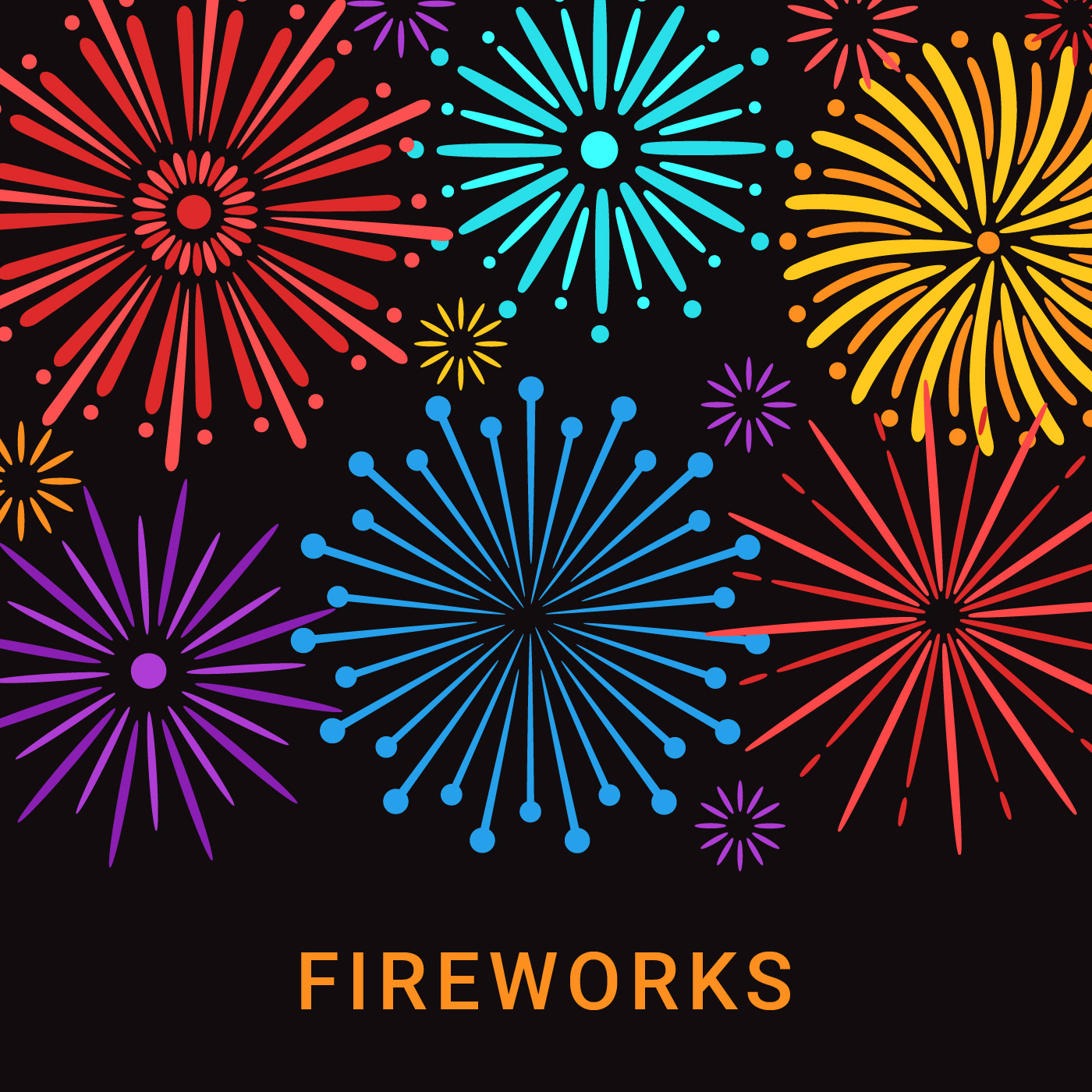 Download Fireworks Background Vector - Download Free Vectors, Clipart Graphics & Vector Art