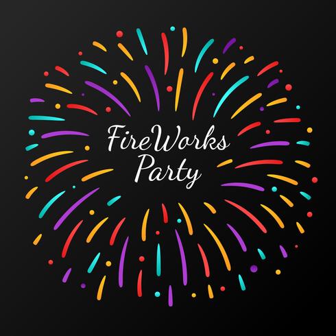 Celebration Fireworks Party  vector