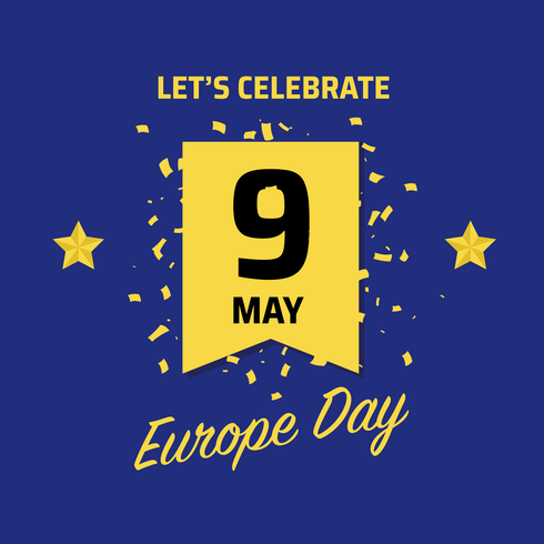 Europe Day Celebration Background 206016 Vector Art at Vecteezy