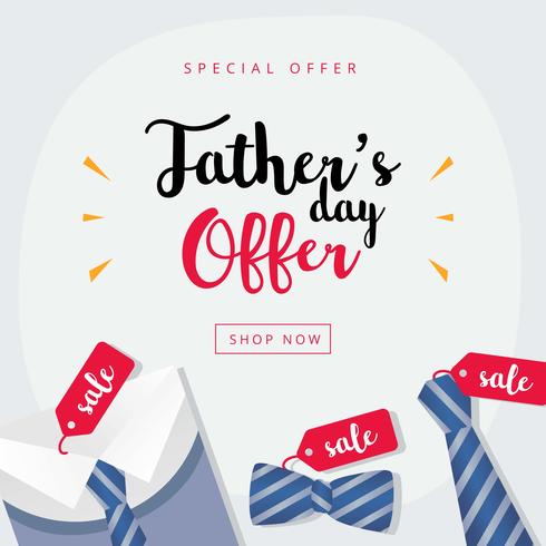 Happy Fathers Day Sale Background vector