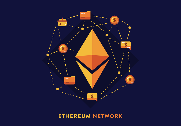 Ethereum Network Vector
