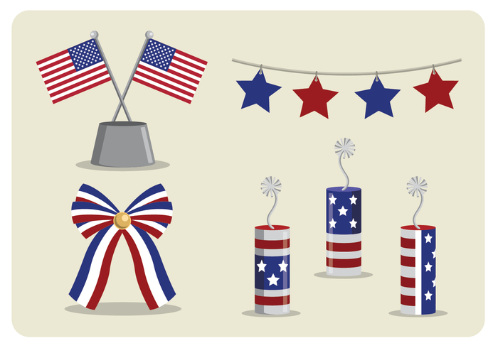 Decoración del Memorial Day vector