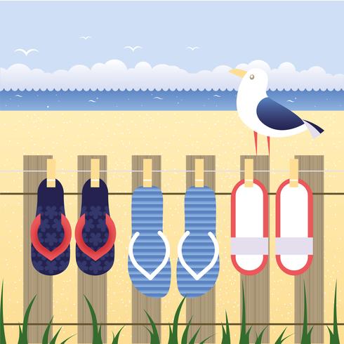 Vector Beach Illustration