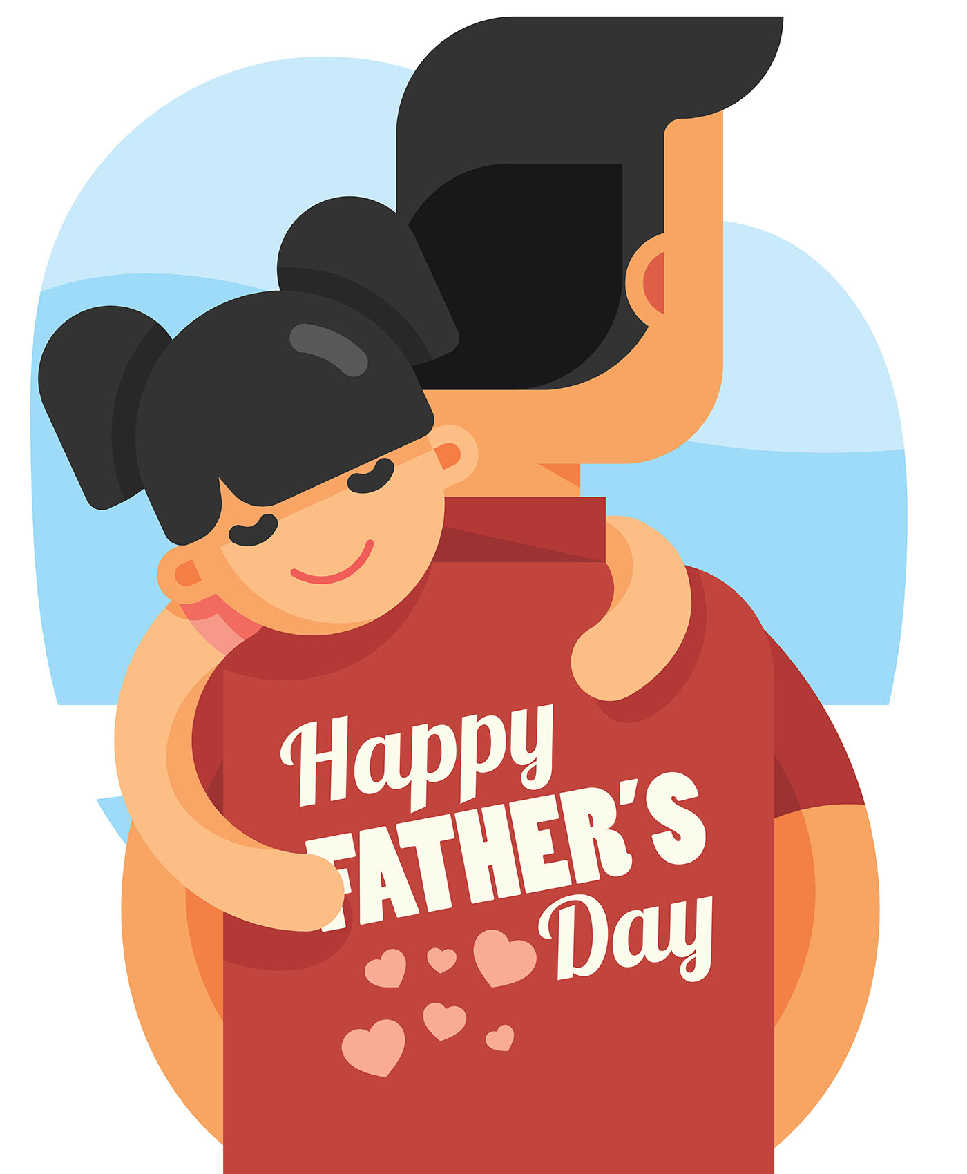 Download Happy Fathers Day Illustration - Download Free Vectors ...