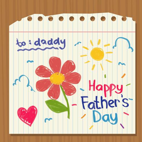 Happy Fathers Day Background vector